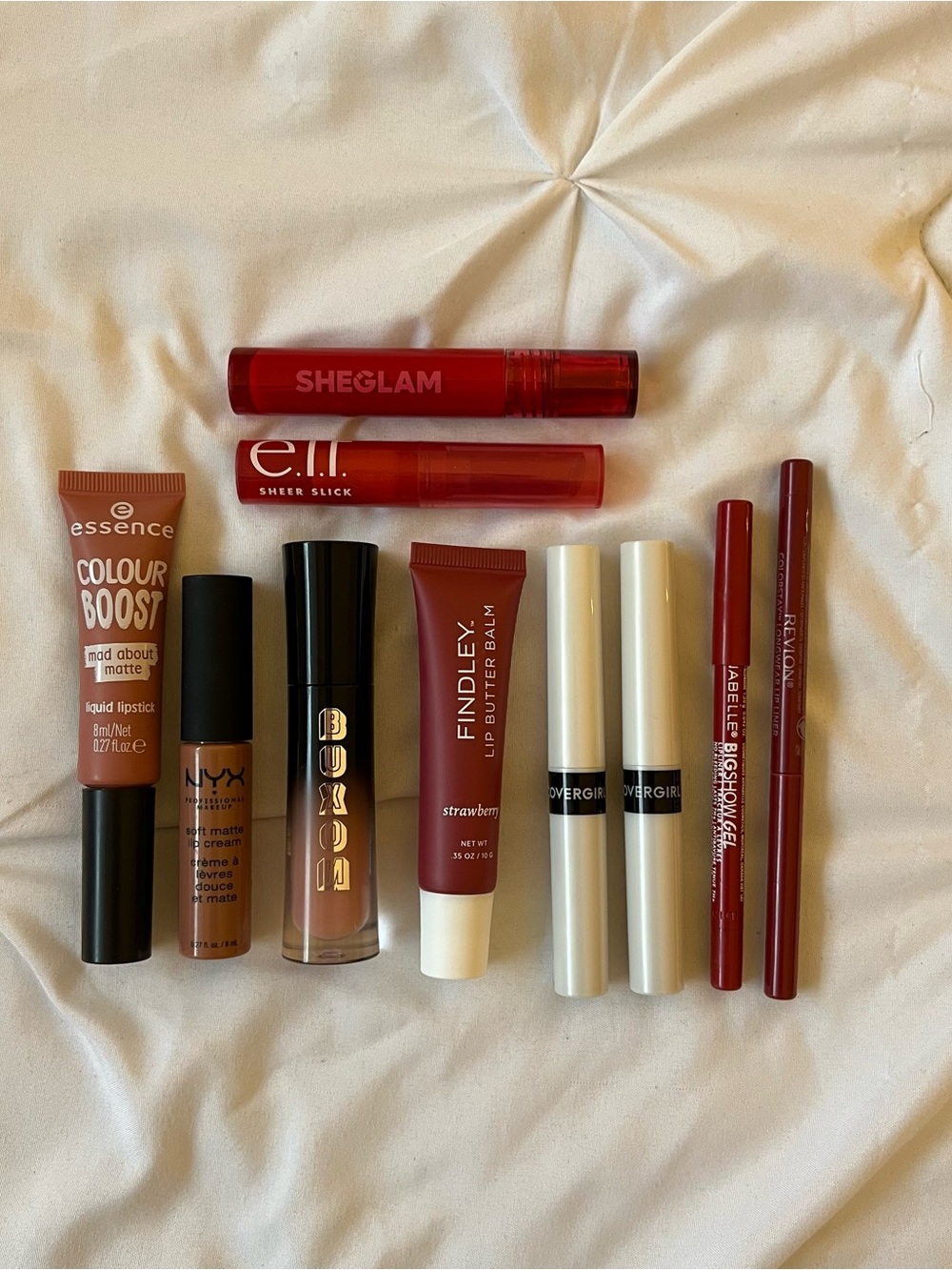 Bundle of lip gloss, stains, liquid lipsticks, and lip liners